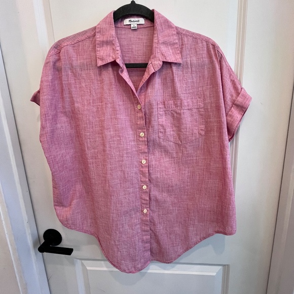 Madewell Tie Front Button up Shirt - Picture 4 of 4